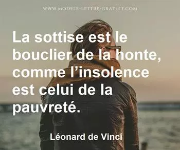 Citation de Léonard de Vinci