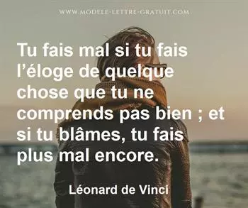 Citation de Léonard de Vinci