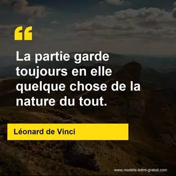 Citation Léonard de Vinci