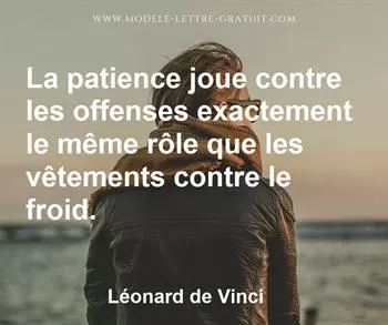 Citation de Léonard de Vinci