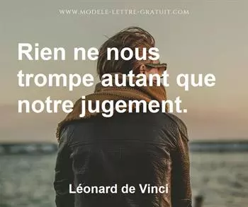 Citation de Léonard de Vinci