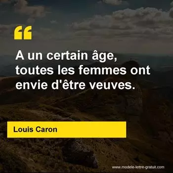 Citation Louis Caron