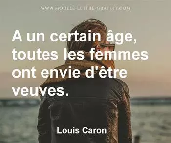 Citation de Louis Caron