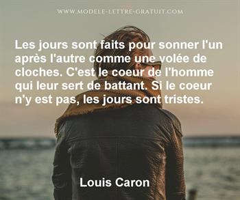 Citation de Louis Caron