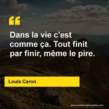 Citation Louis Caron