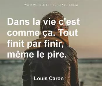 Citation de Louis Caron