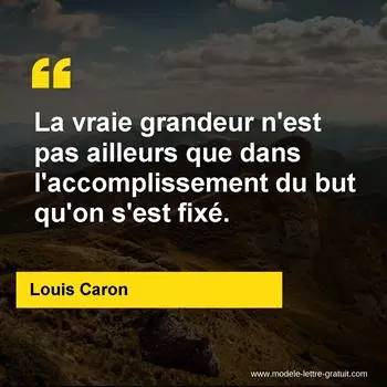 Citation Louis Caron