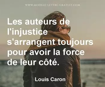 Citation de Louis Caron