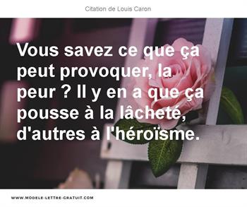 Citations Louis Caron
