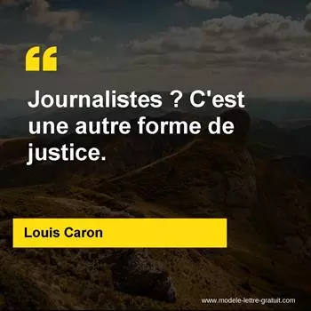 Citation Louis Caron