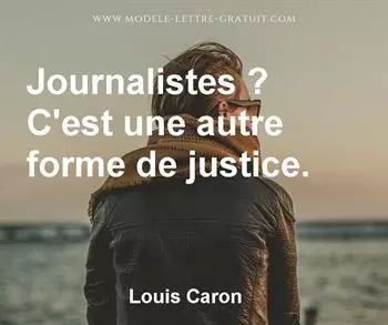 Citation de Louis Caron