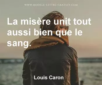 Citation de Louis Caron