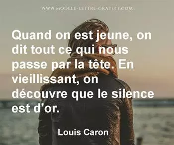 Citation de Louis Caron