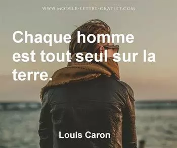 Citation de Louis Caron