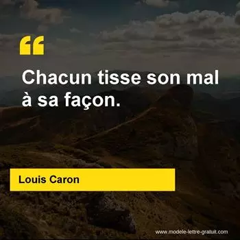 Citation Louis Caron