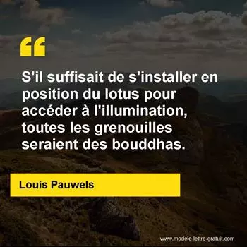Citation Louis Pauwels