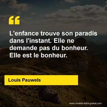 Citation Louis Pauwels