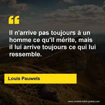 Citation Louis Pauwels