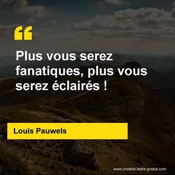 Citation Louis Pauwels