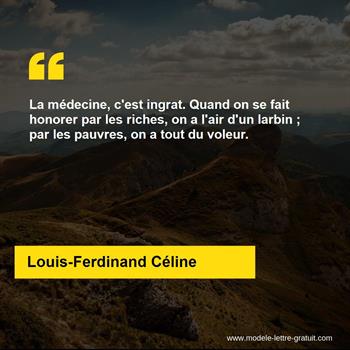 Citation de Louis-Ferdinand Céline