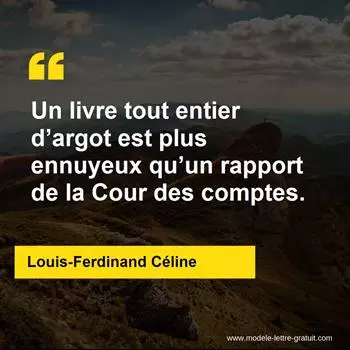 Citation Louis-Ferdinand Céline
