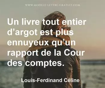 Citation de Louis-Ferdinand Céline