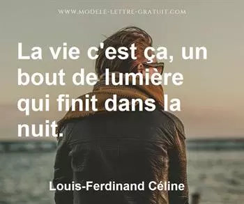 Citation de Louis-Ferdinand Céline