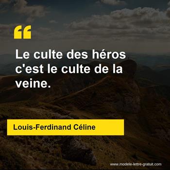 Citation de Louis-Ferdinand Céline