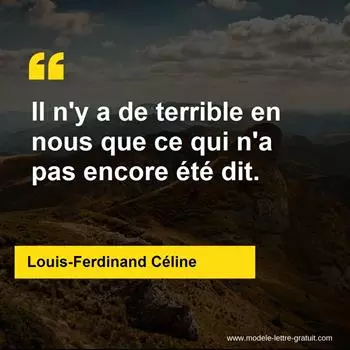 Citation Louis-Ferdinand Céline