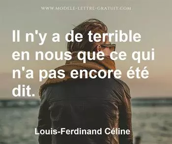 Citation de Louis-Ferdinand Céline