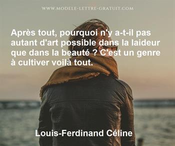 Citation de Louis-Ferdinand Céline