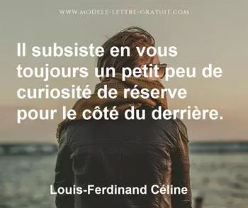 Citation de Louis-Ferdinand Céline