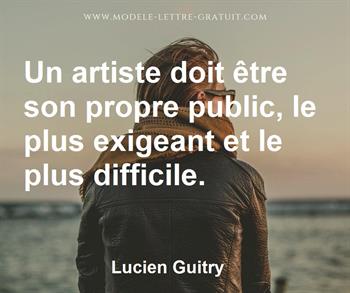 Citation de Lucien Guitry