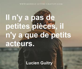 Citation de Lucien Guitry