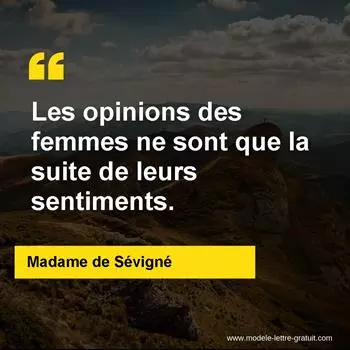 Citation Madame de Sévigné