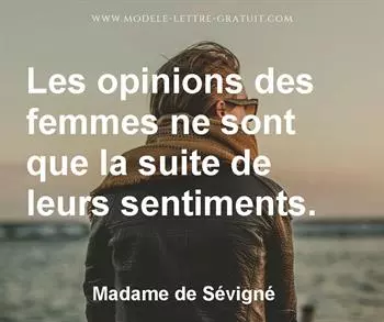 Citation de Madame de Sévigné