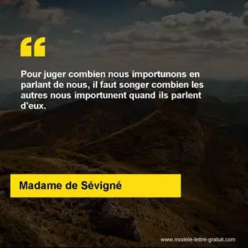 Citation Madame de Sévigné