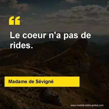 Citation Madame de Sévigné
