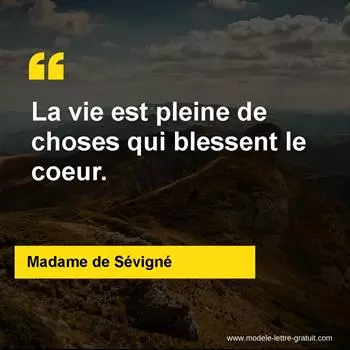 Citation Madame de Sévigné