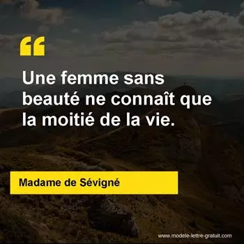 Citation Madame de Sévigné