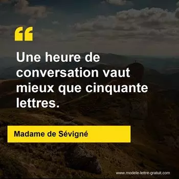Citation Madame de Sévigné