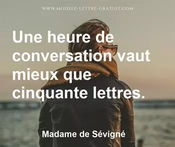 Citation de Madame de Sévigné