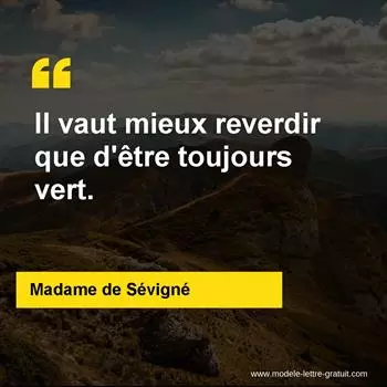 Citation Madame de Sévigné