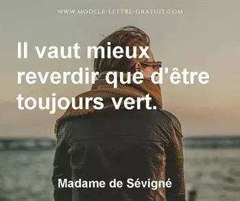 Citation de Madame de Sévigné
