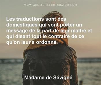 Citation de Madame de Sévigné