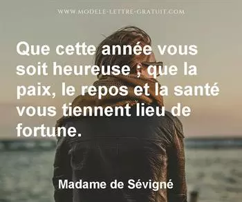 Citation de Madame de Sévigné