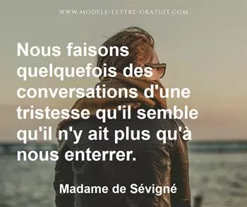 Citation de Madame de Sévigné