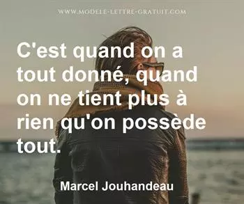 Citation de Marcel Jouhandeau
