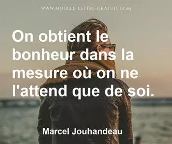 Citation de Marcel Jouhandeau