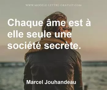 Citation de Marcel Jouhandeau